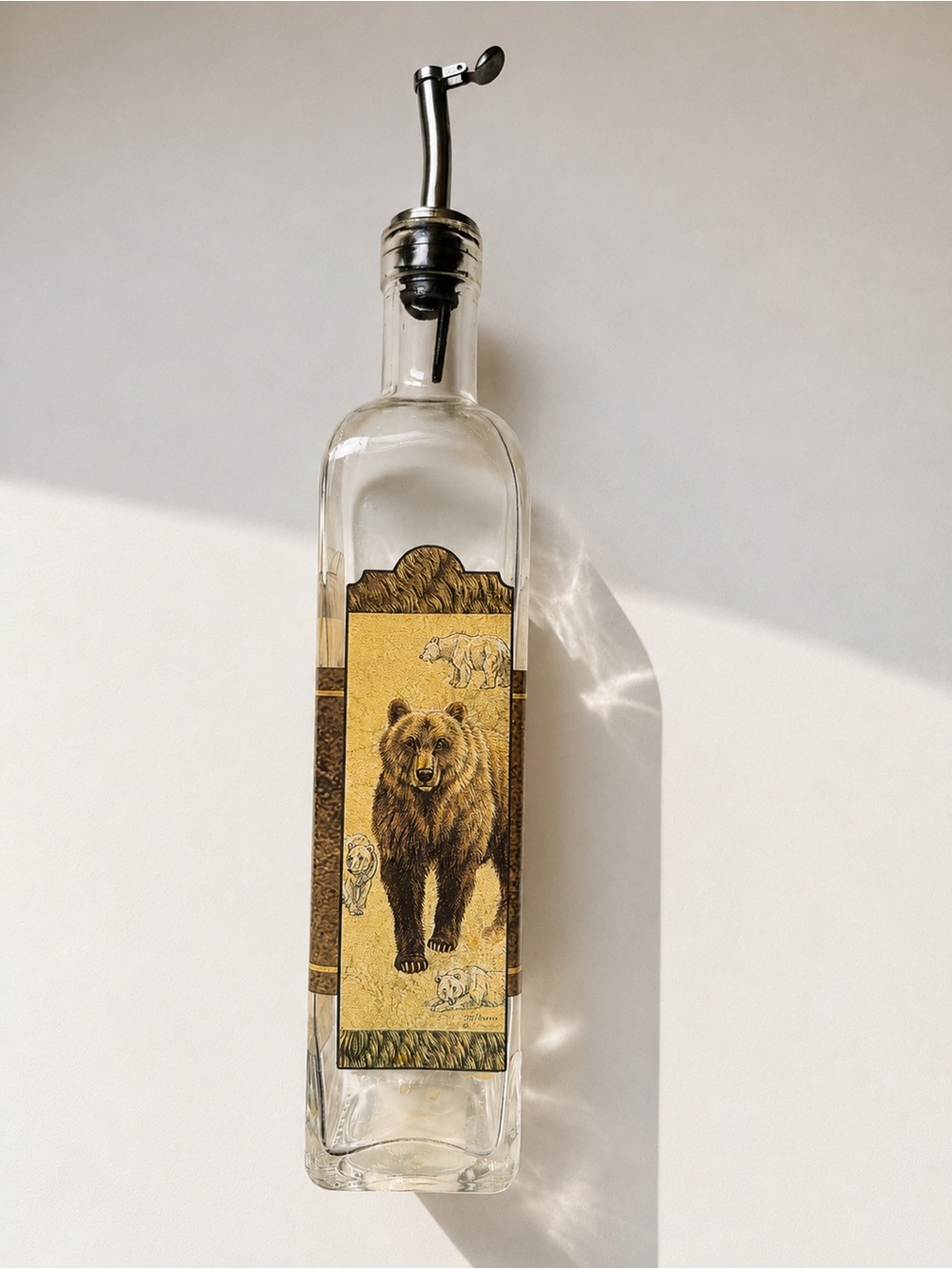 Glass Olive Oil Dispenser Bottle